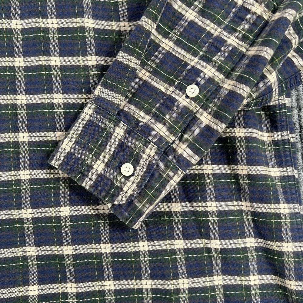 Vintage Polo Ralph Lauren Green Label Shirt Mens XL Extra Large Plaid Button